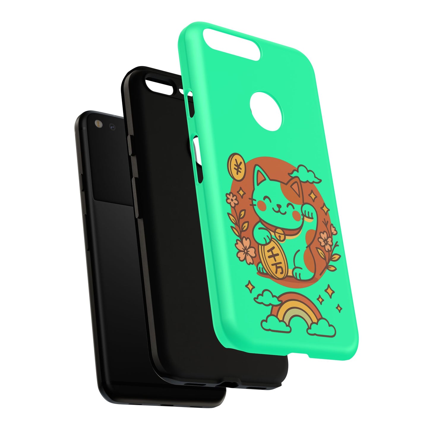 Japanese Kawaii Lucky Cat Protective Phone Case