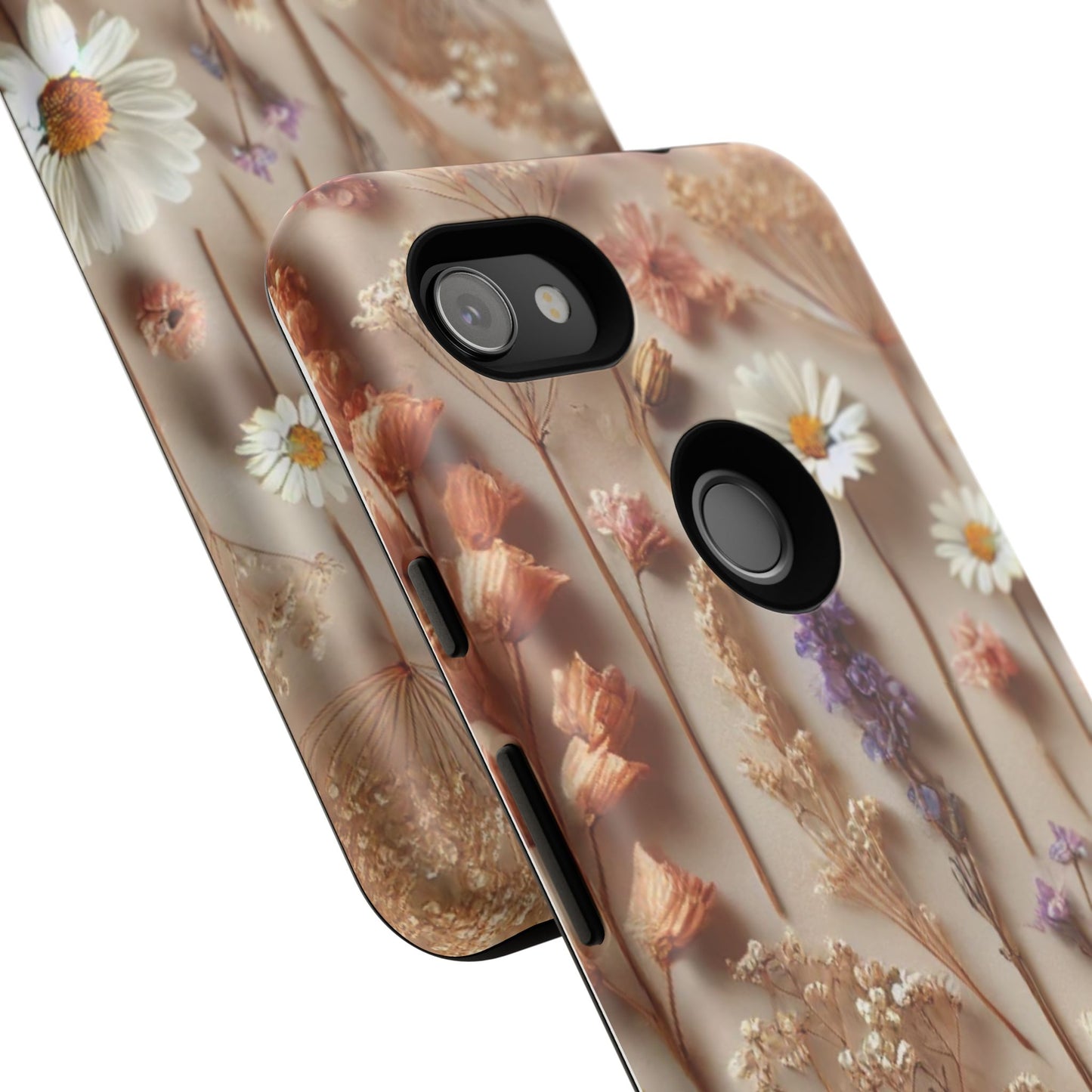 Pressed Flower Garden Phone Case – Vintage Botanical Aesthetic
