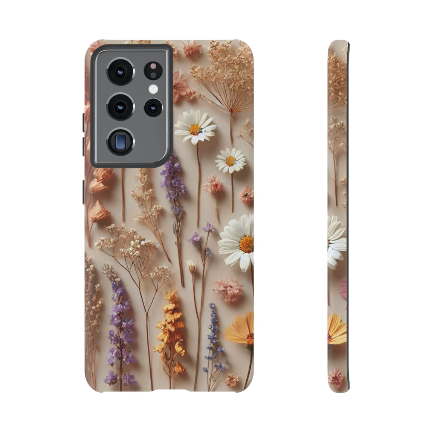Pressed Flower Garden Phone Case – Vintage Botanical Aesthetic