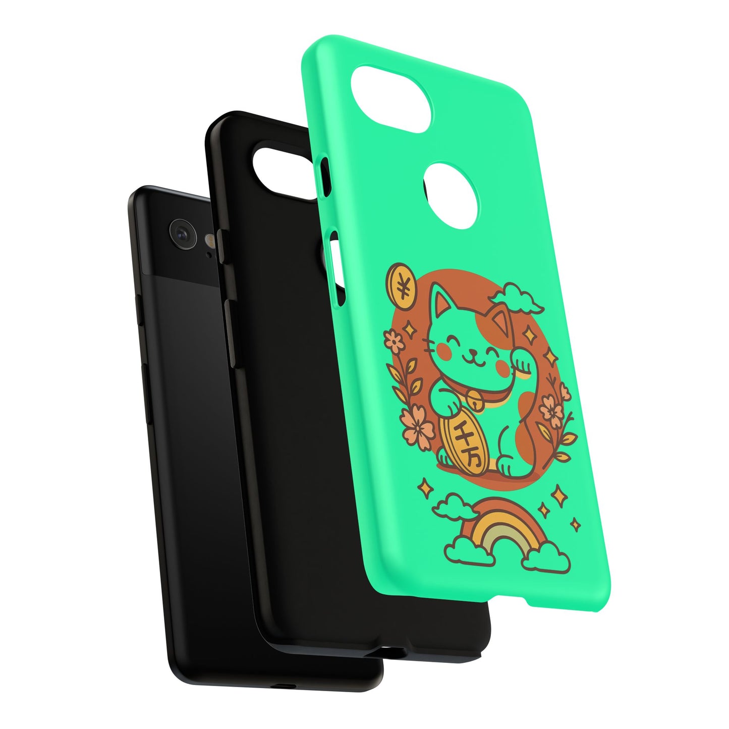 Japanese Kawaii Lucky Cat Protective Phone Case