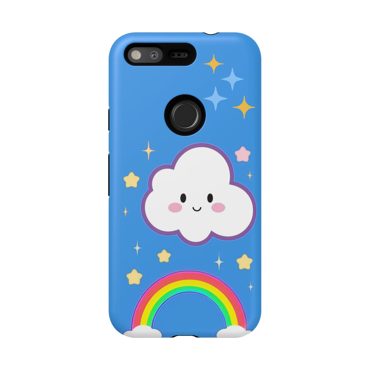 Cute Cloud & Rainbow Phone Case - Tough & Adorable Cover for Kids and Adults
