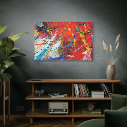 Spectrum in Motion – Abstract Chaos Canvas Print