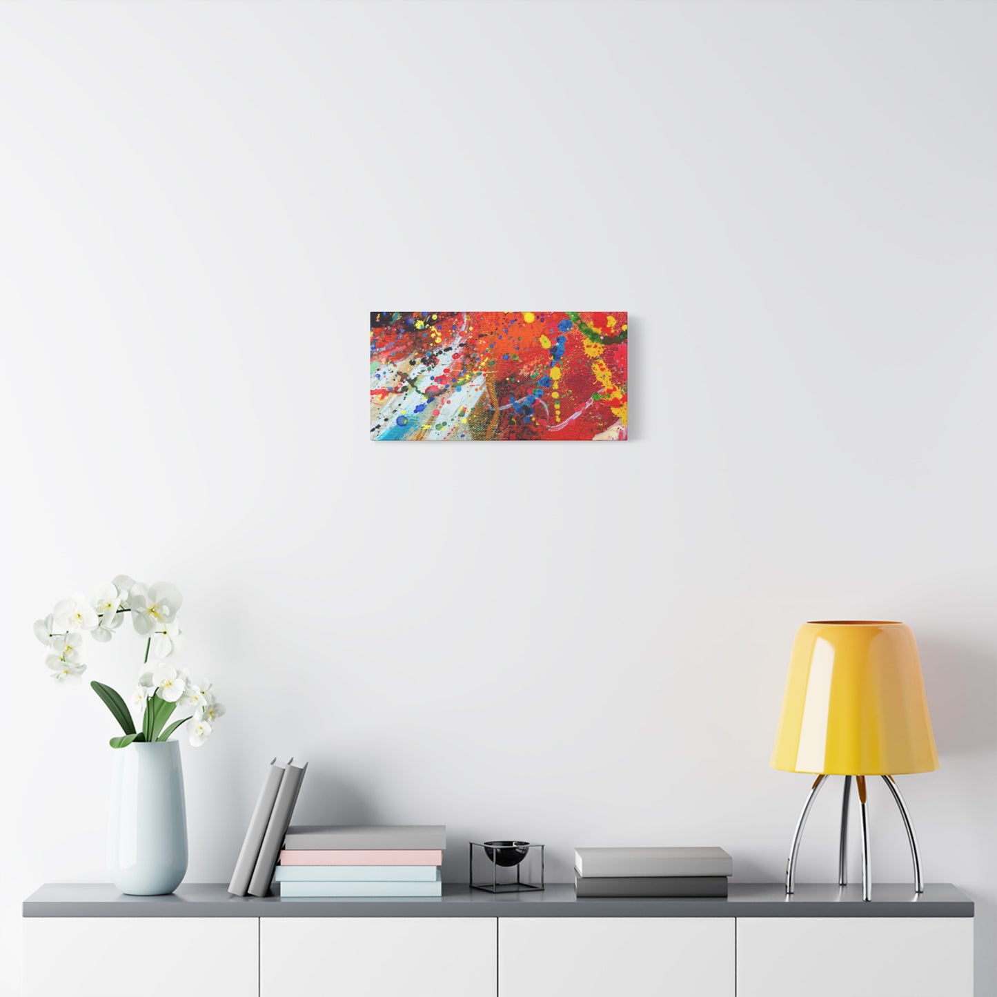 Spectrum in Motion – Abstract Chaos Canvas Print