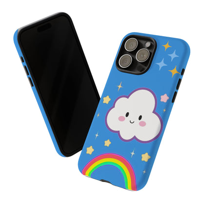 Cute Cloud & Rainbow Phone Case - Tough & Adorable Cover for Kids and Adults