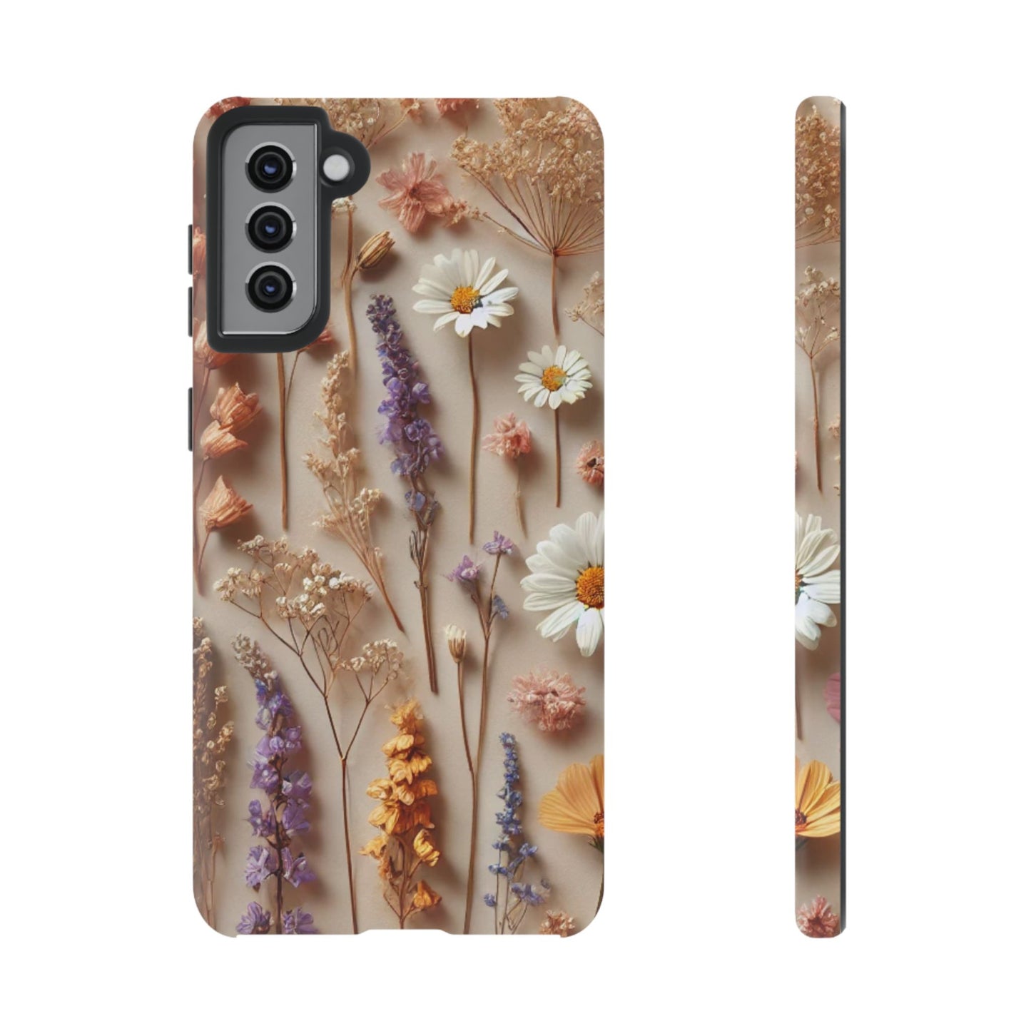 Pressed Flower Garden Phone Case – Vintage Botanical Aesthetic