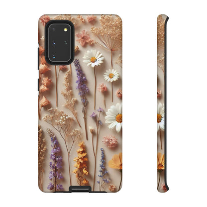 Pressed Flower Garden Phone Case – Vintage Botanical Aesthetic