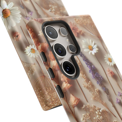 Pressed Flower Garden Phone Case – Vintage Botanical Aesthetic