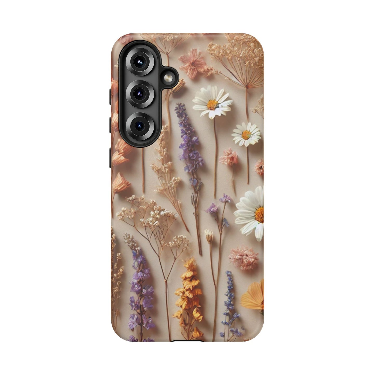 Pressed Flower Garden Phone Case – Vintage Botanical Aesthetic