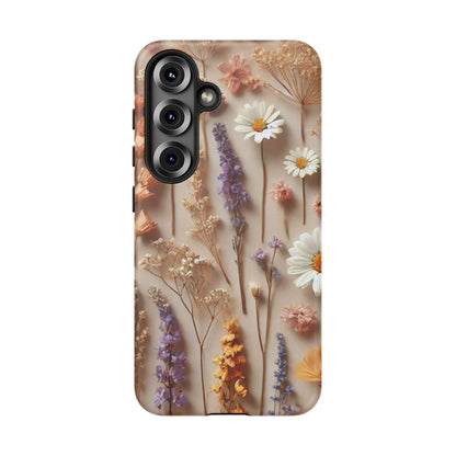 Pressed Flower Garden Phone Case – Vintage Botanical Aesthetic