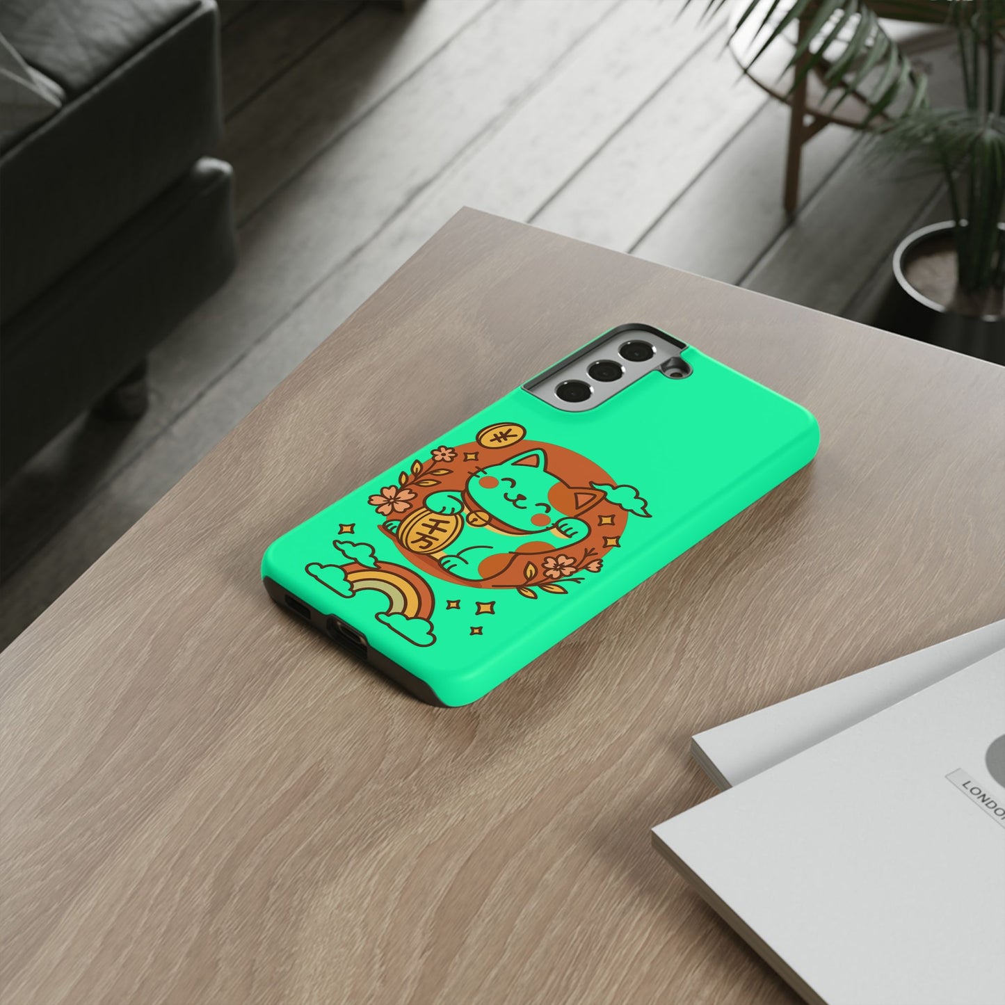 Japanese Kawaii Lucky Cat Protective Phone Case