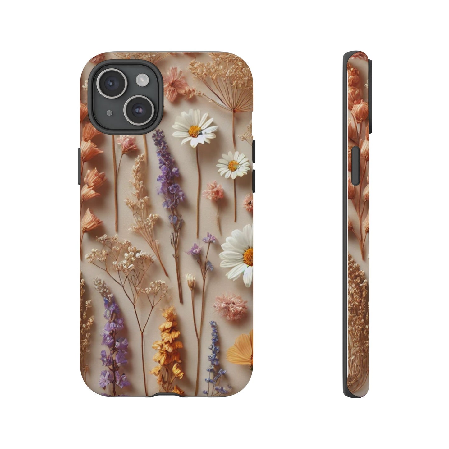 Pressed Flower Garden Phone Case – Vintage Botanical Aesthetic