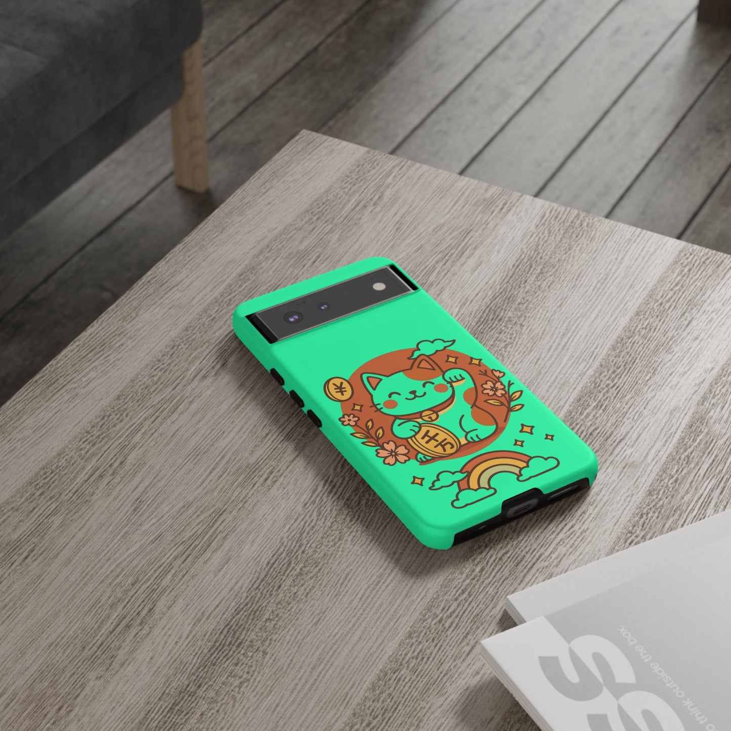 Japanese Kawaii Lucky Cat Protective Phone Case