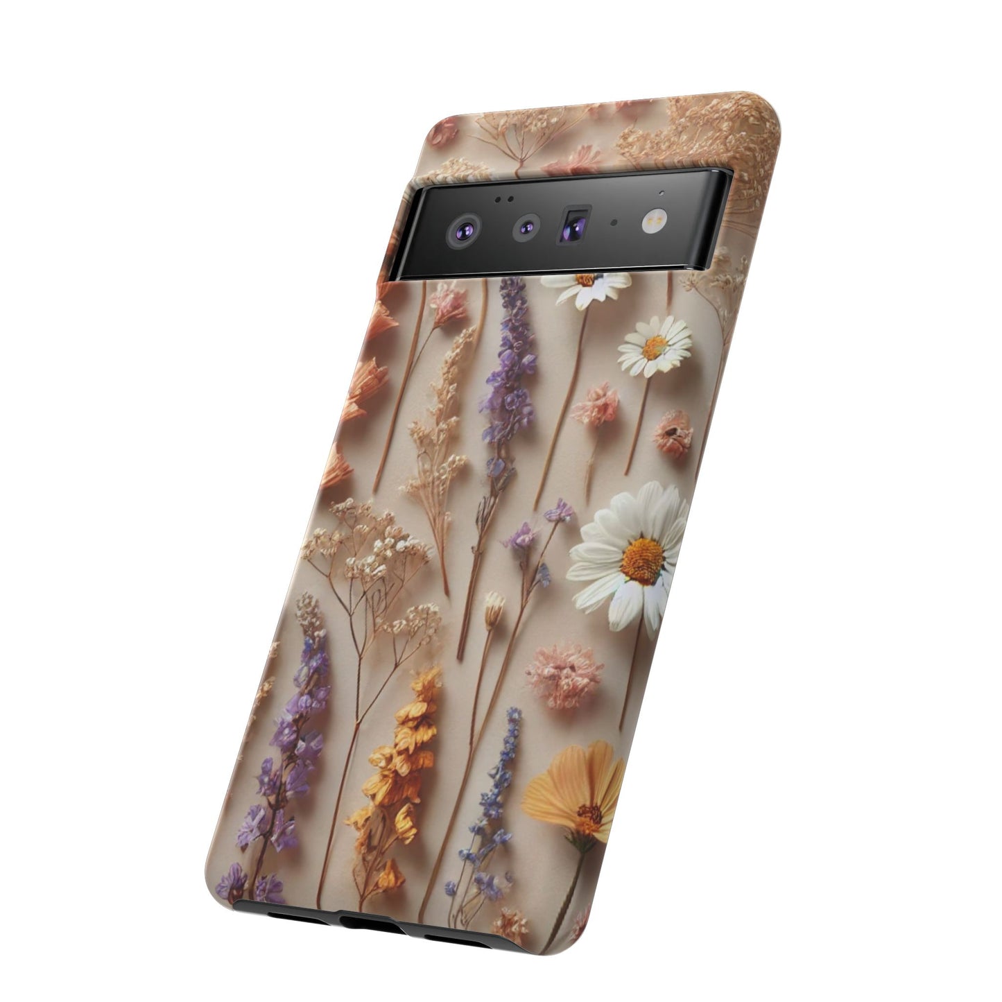 Pressed Flower Garden Phone Case – Vintage Botanical Aesthetic