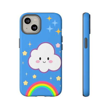Cute Cloud & Rainbow Phone Case - Tough & Adorable Cover for Kids and Adults