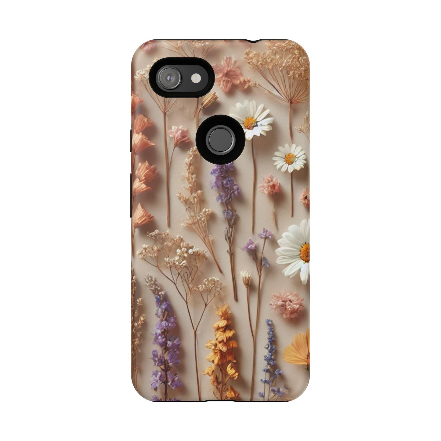 Pressed Flower Garden Phone Case – Vintage Botanical Aesthetic
