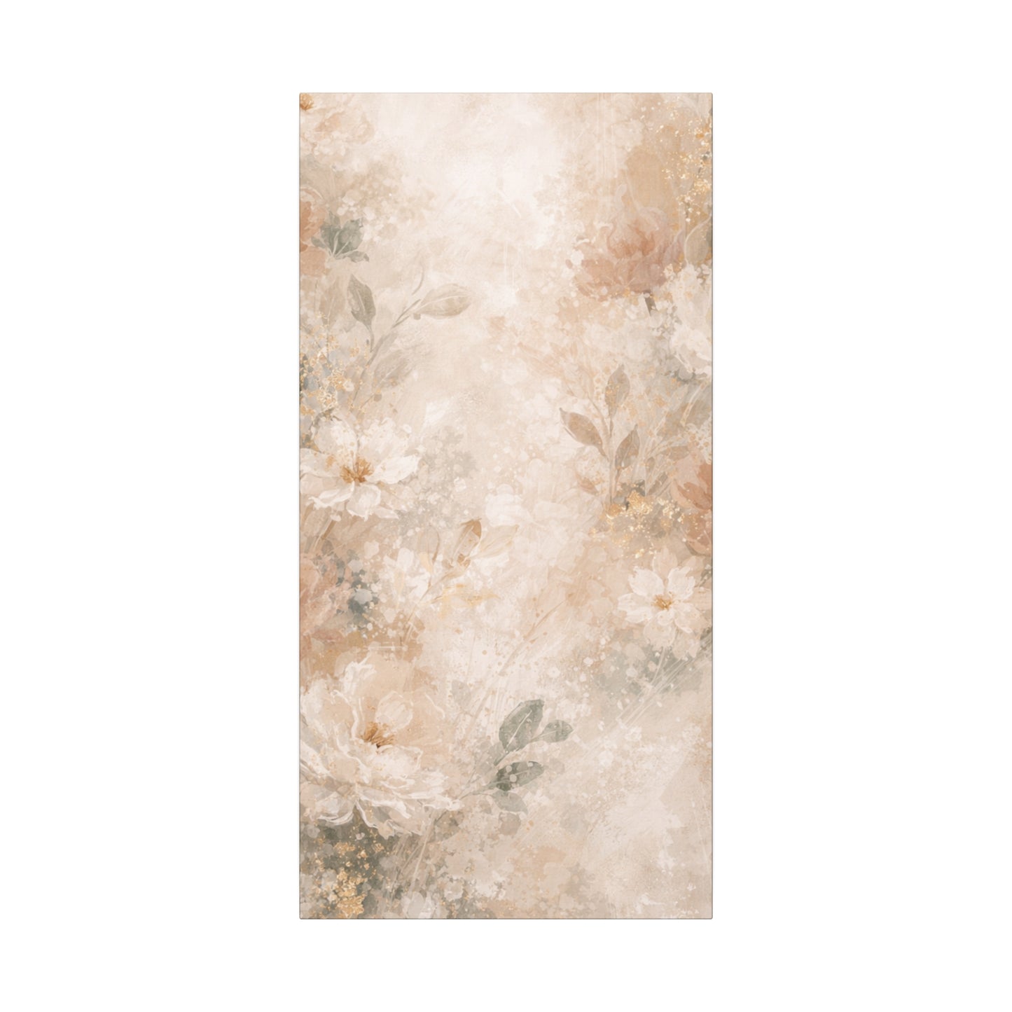 Neutral Vintage Floral Canvas Print — Matte Stretched Wall Art - Paragon Prints