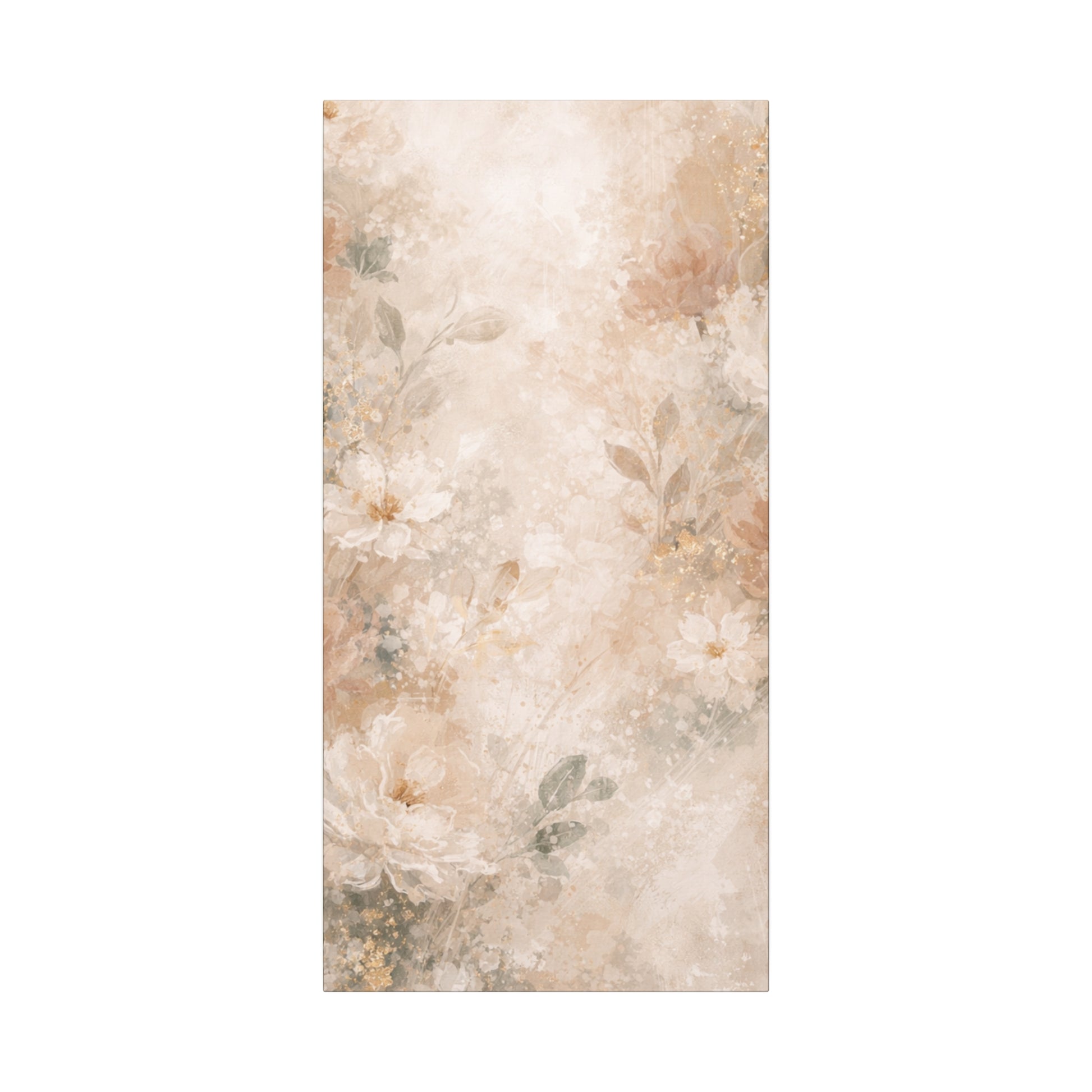 Neutral Vintage Floral Canvas Print — Matte Stretched Wall Art - Paragon Prints