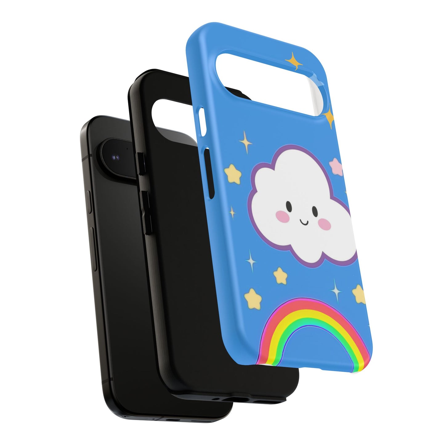 Cute Cloud & Rainbow Phone Case - Tough & Adorable Cover for Kids and Adults