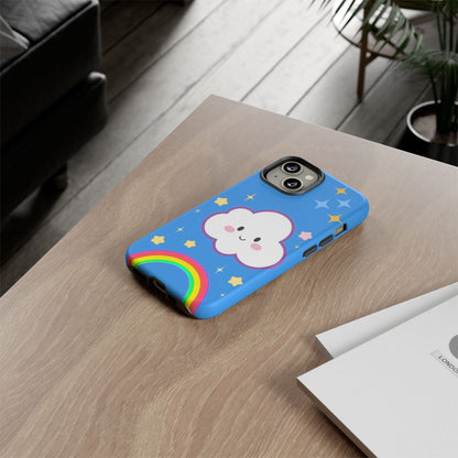 Cute Cloud & Rainbow Phone Case - Tough & Adorable Cover for Kids and Adults