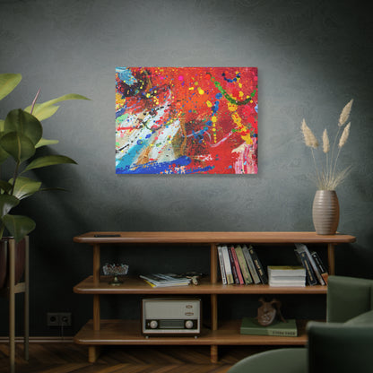 Spectrum in Motion – Abstract Chaos Canvas Print