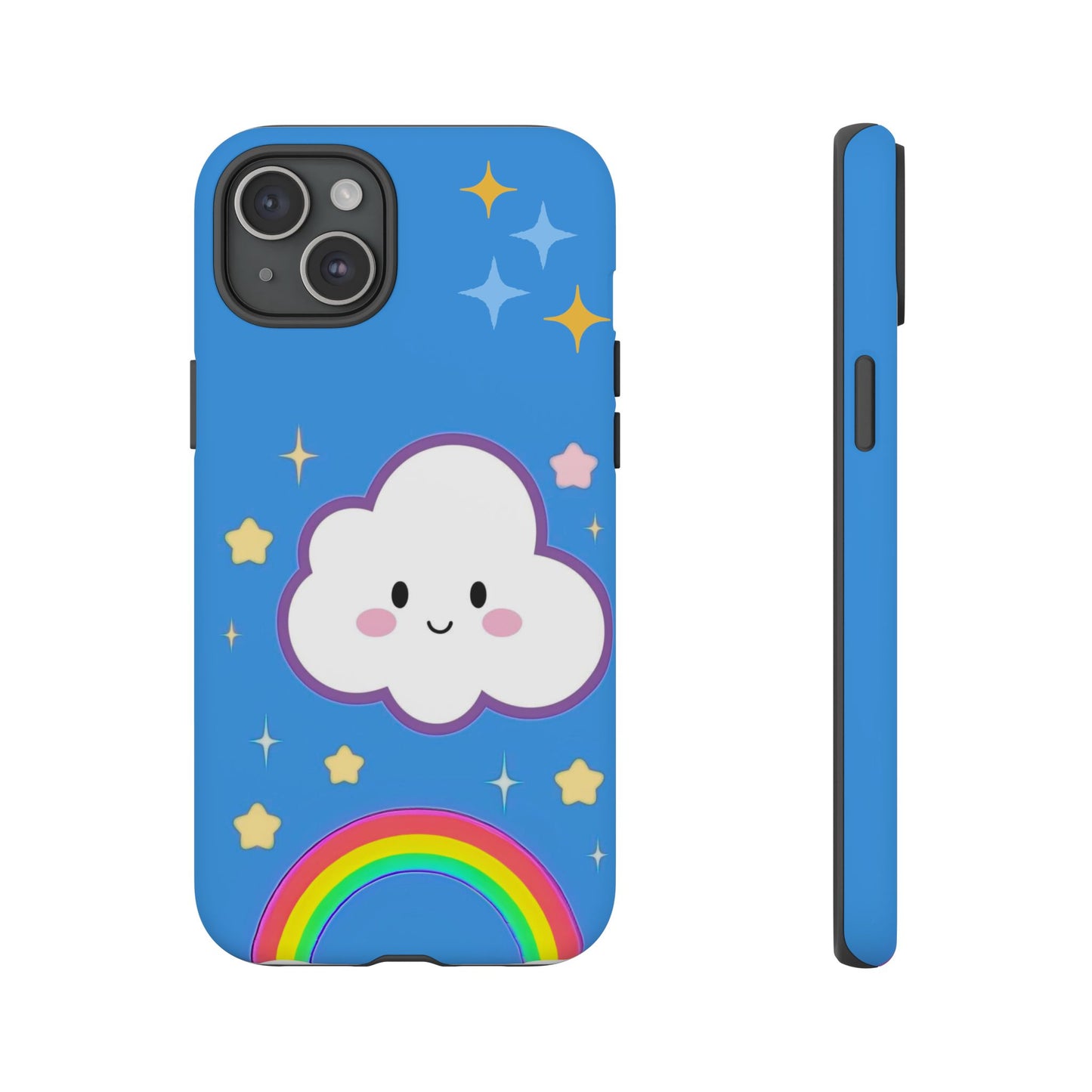 Cute Cloud & Rainbow Phone Case - Tough & Adorable Cover for Kids and Adults