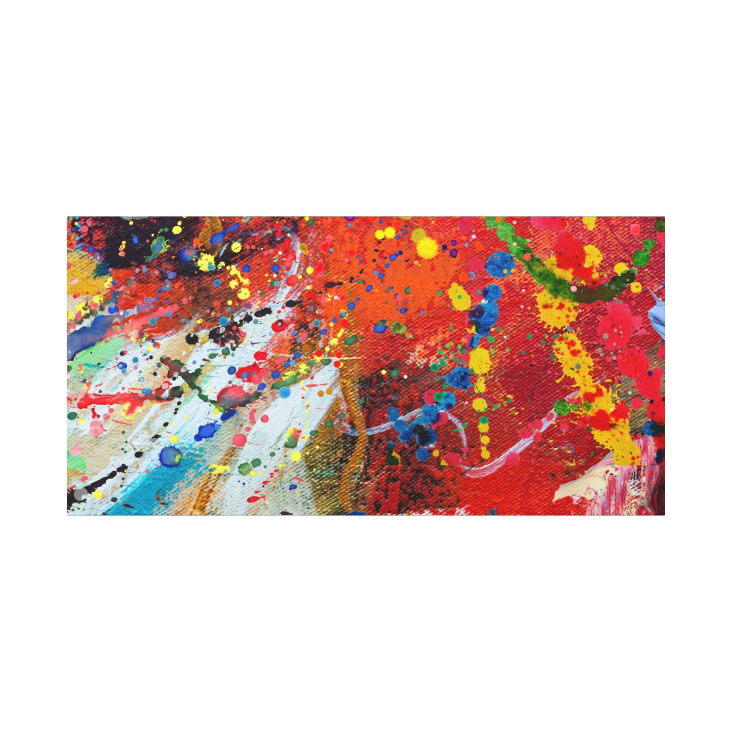 Spectrum in Motion – Abstract Chaos Canvas Print