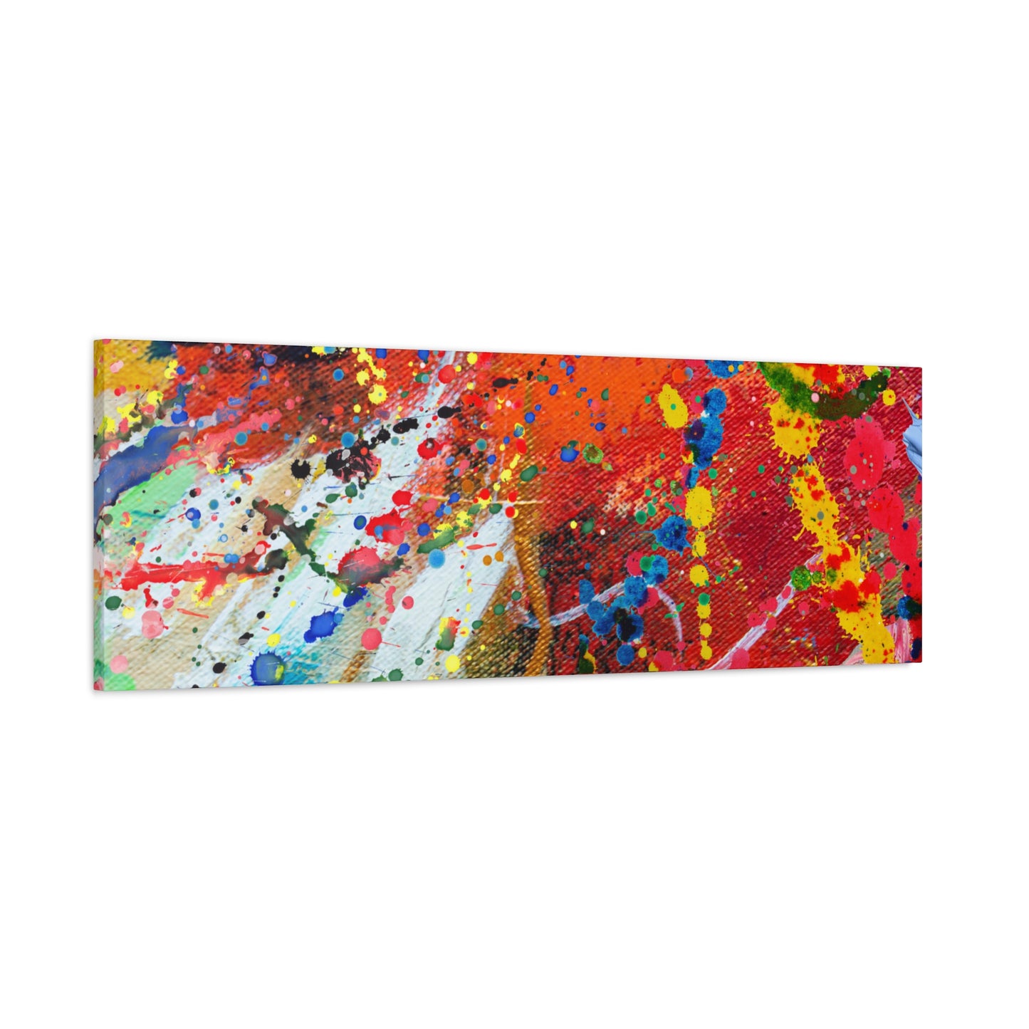 Spectrum in Motion – Abstract Chaos Canvas Print
