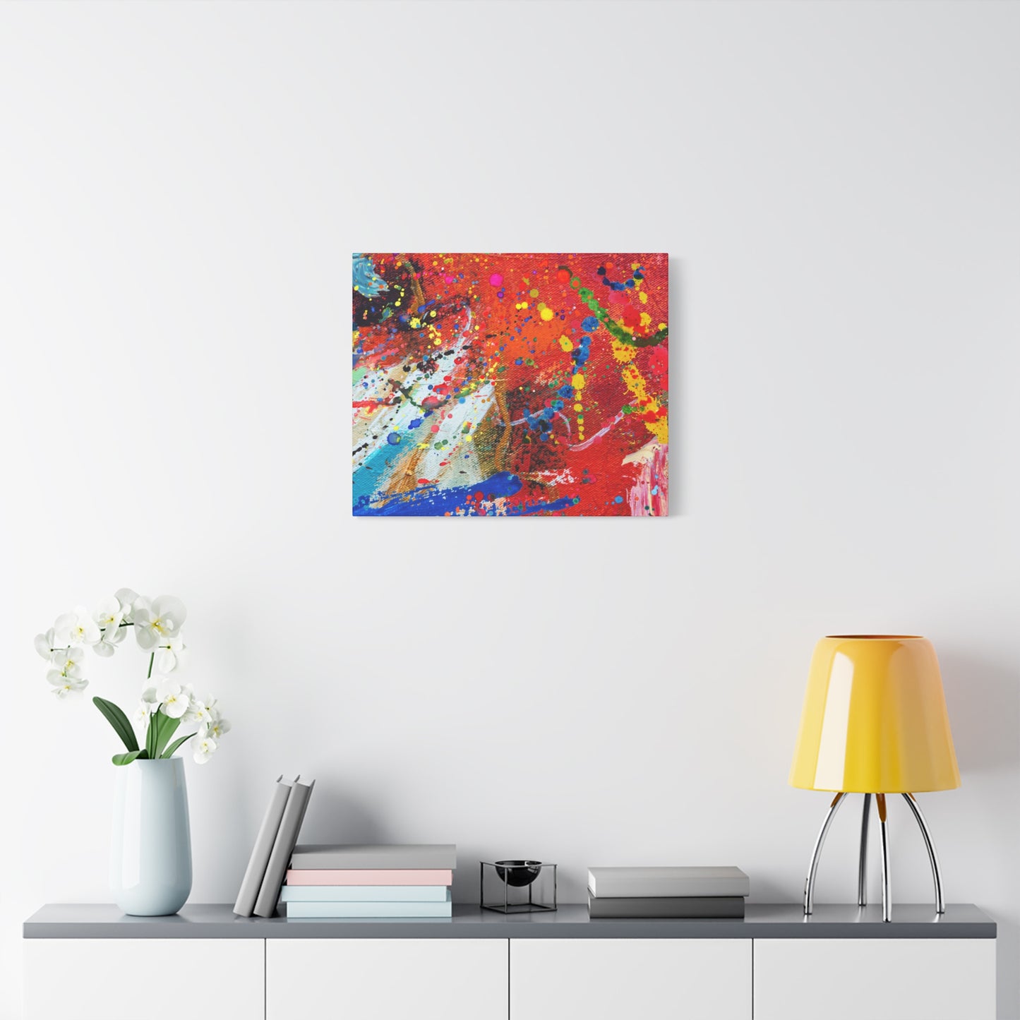 Spectrum in Motion – Abstract Chaos Canvas Print