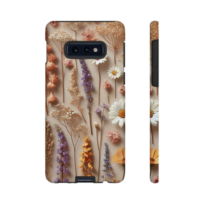 Pressed Flower Garden Phone Case – Vintage Botanical Aesthetic
