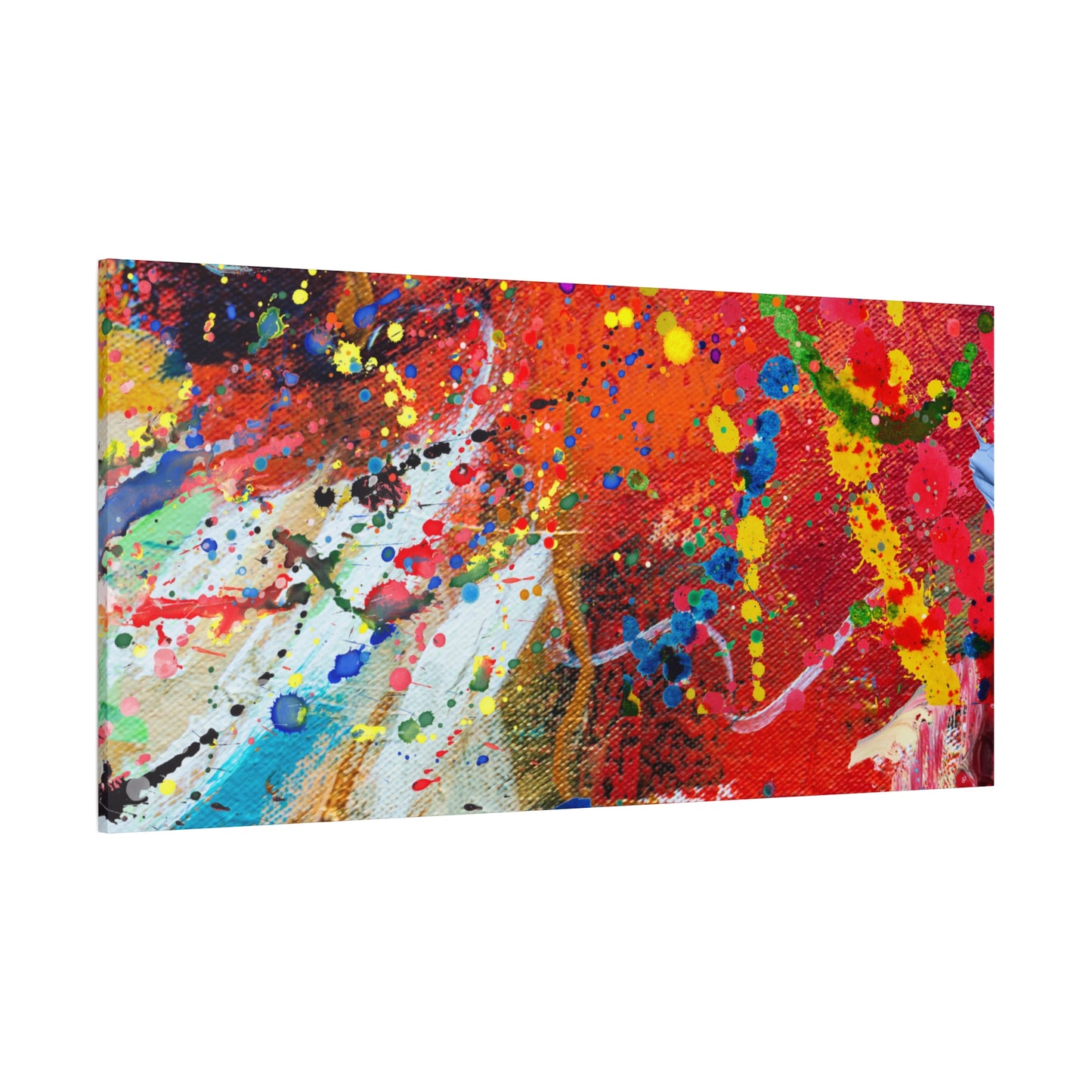 Spectrum in Motion – Abstract Chaos Canvas Print