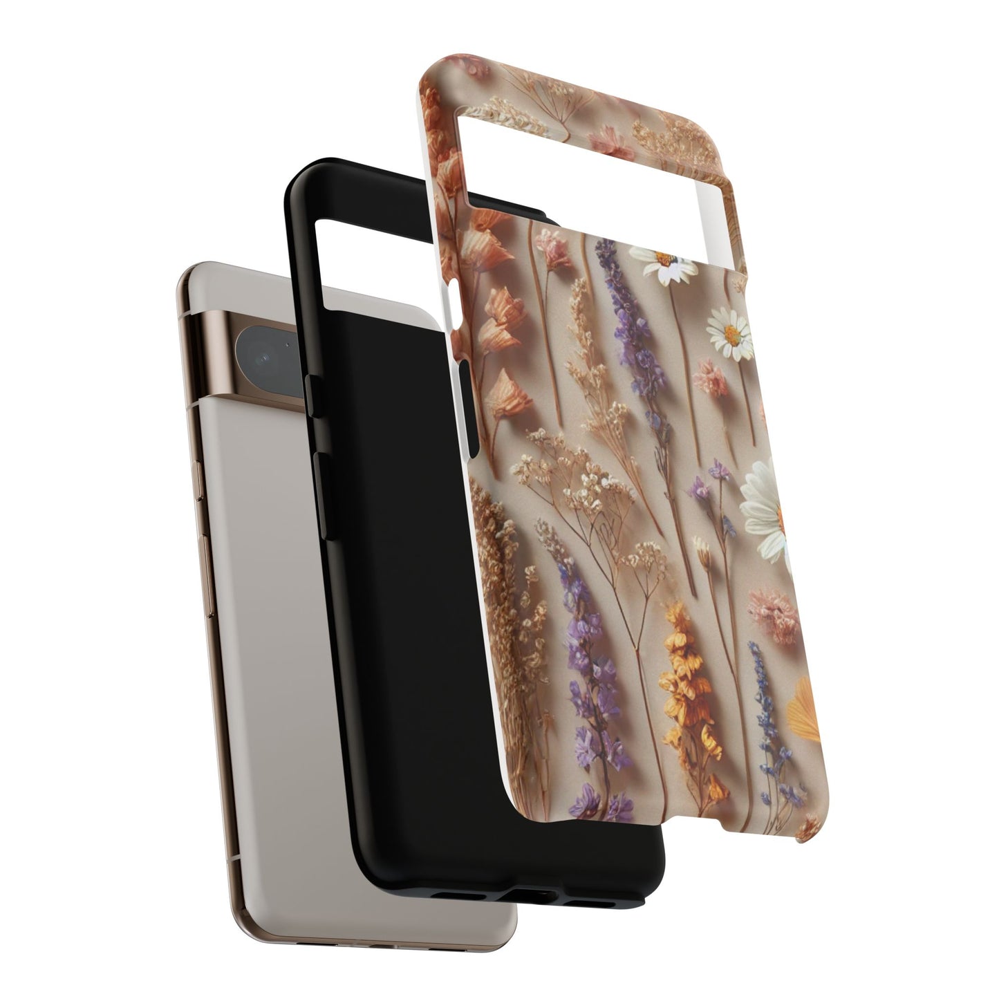 Pressed Flower Garden Phone Case – Vintage Botanical Aesthetic