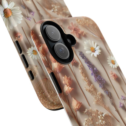 Pressed Flower Garden Phone Case – Vintage Botanical Aesthetic