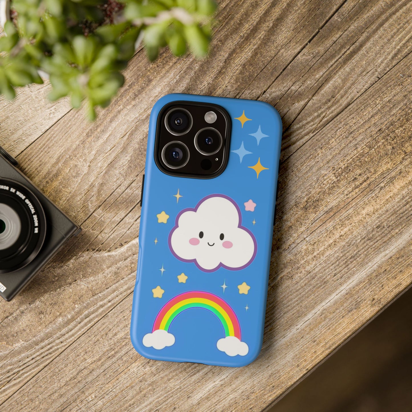 Cute Cloud & Rainbow Phone Case - Tough & Adorable Cover for Kids and Adults
