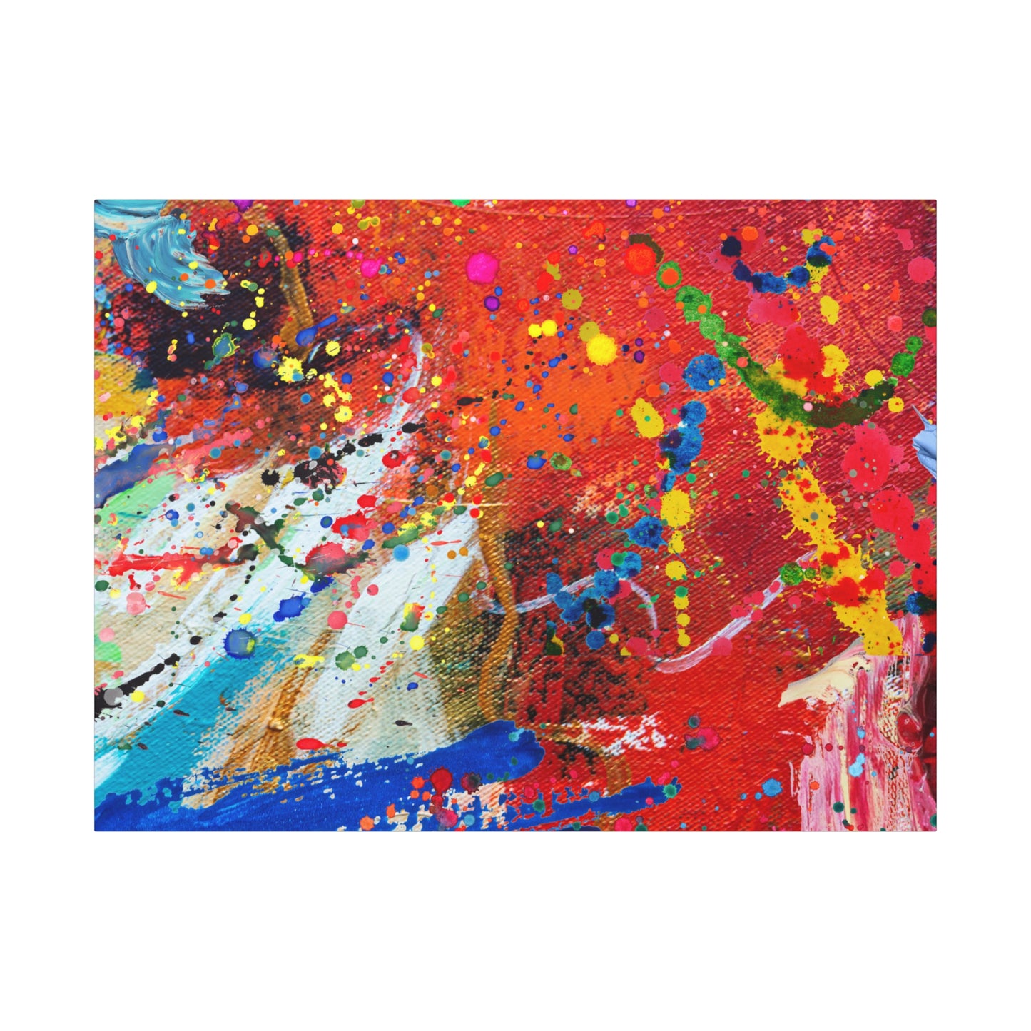 Spectrum in Motion – Abstract Chaos Canvas Print