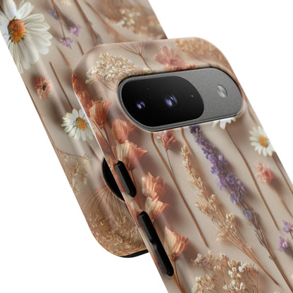 Pressed Flower Garden Phone Case – Vintage Botanical Aesthetic