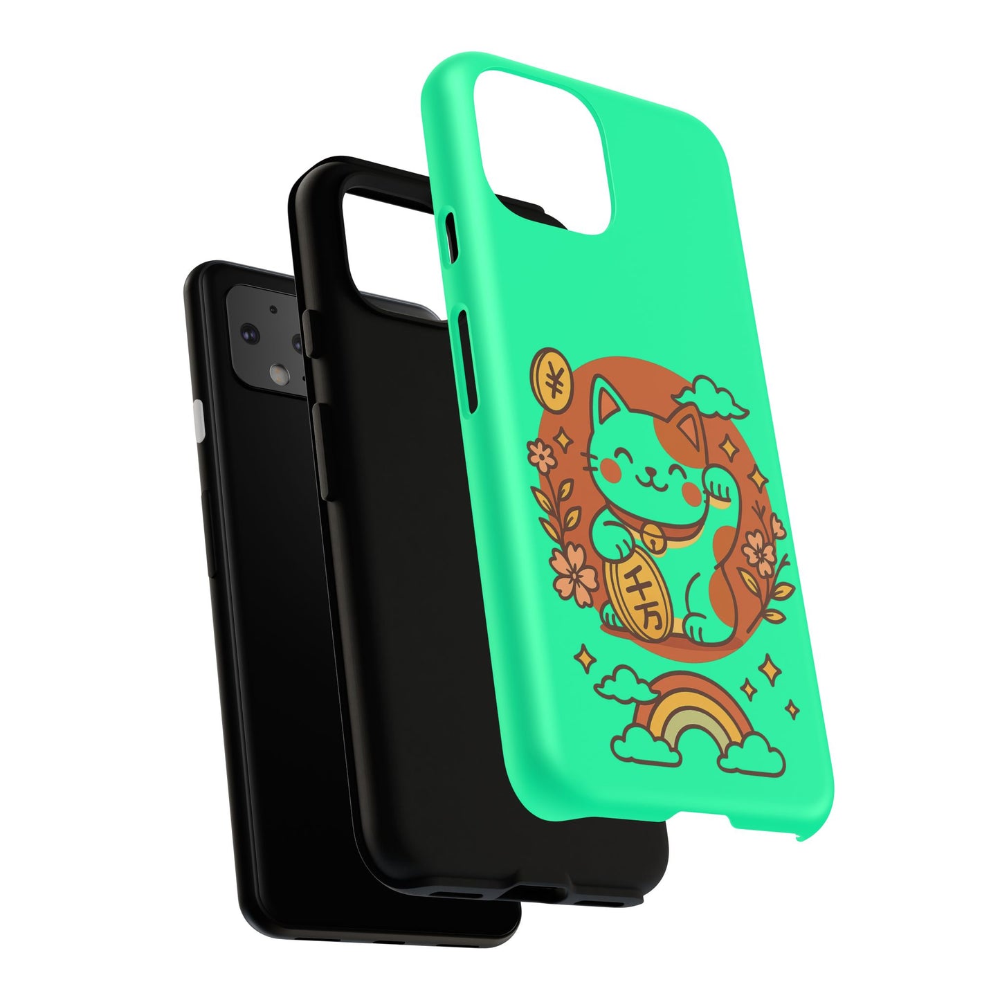 Japanese Kawaii Lucky Cat Protective Phone Case