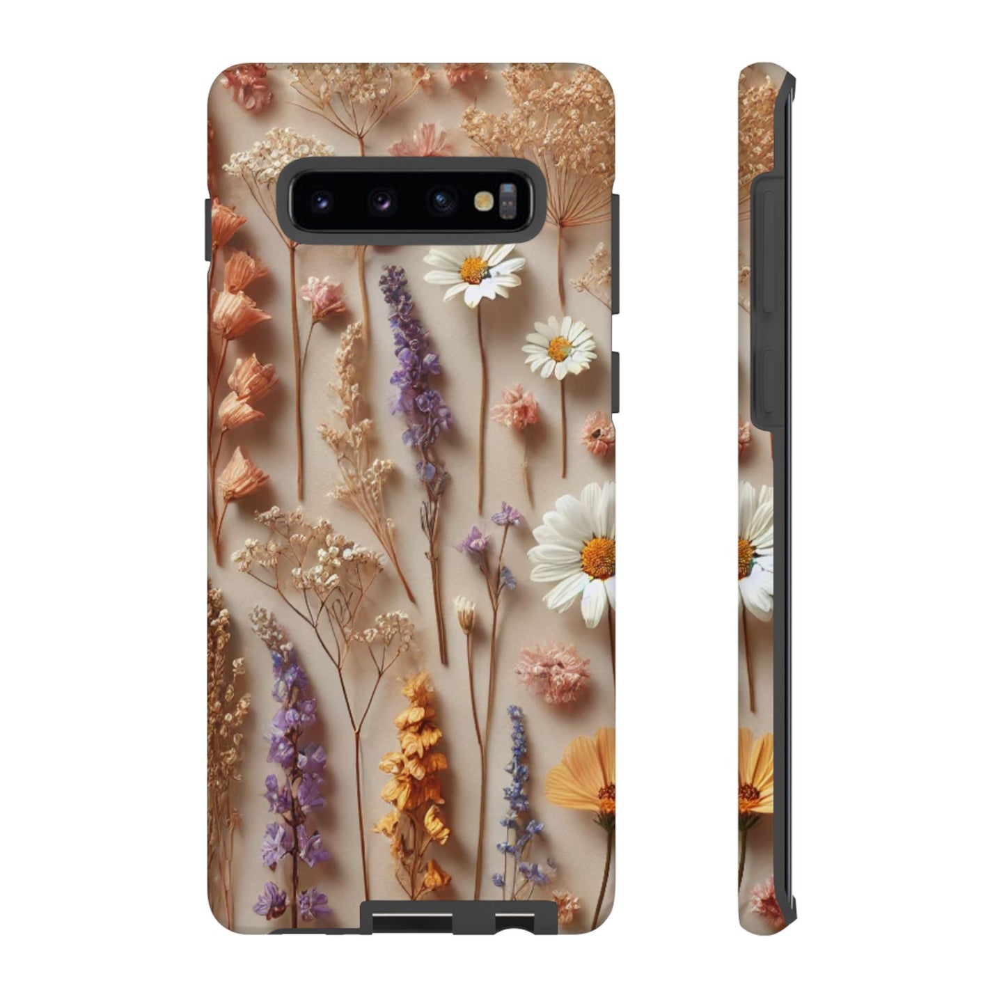 Pressed Flower Garden Phone Case – Vintage Botanical Aesthetic