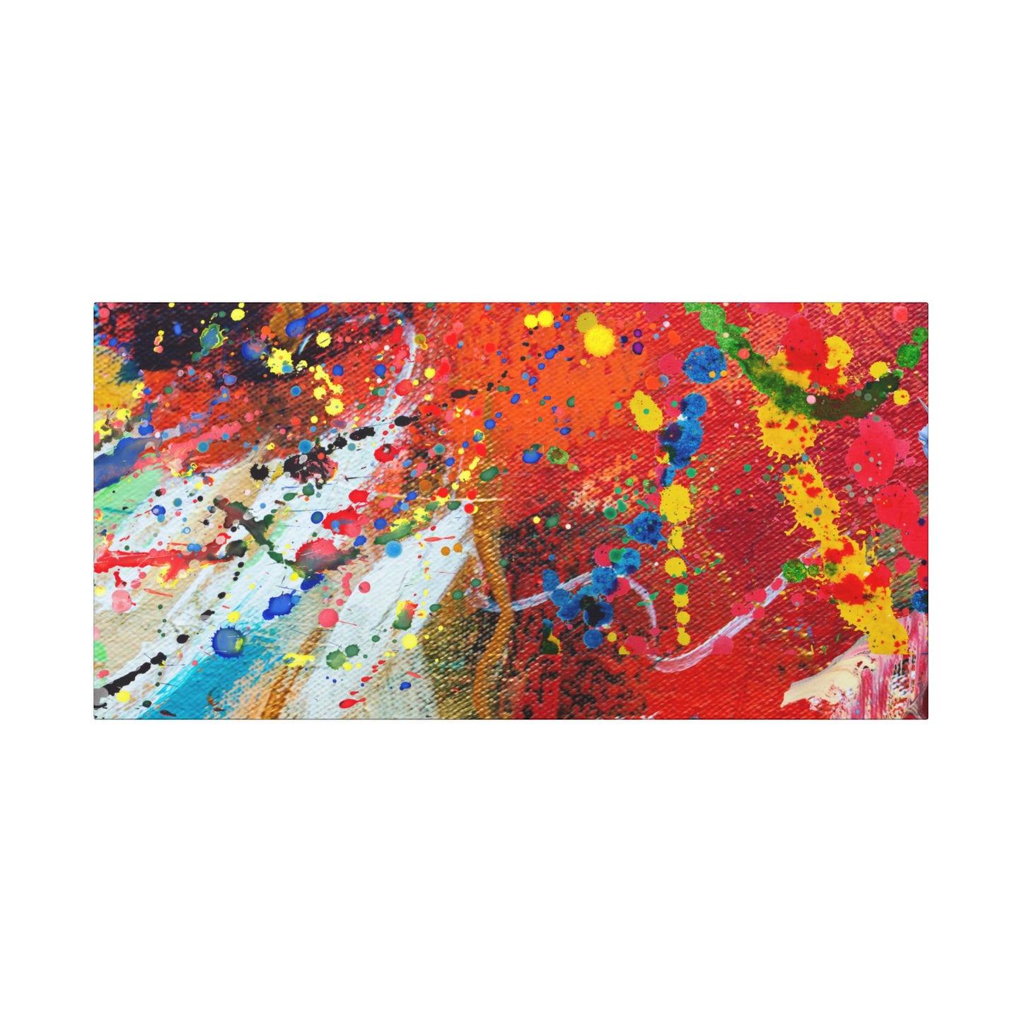 Spectrum in Motion – Abstract Chaos Canvas Print