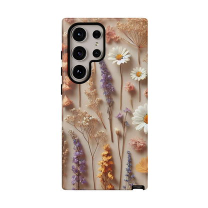 Pressed Flower Garden Phone Case – Vintage Botanical Aesthetic