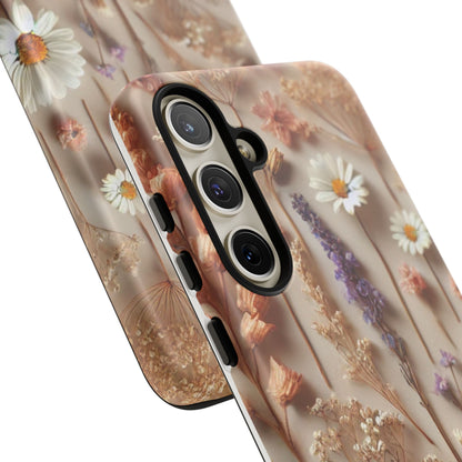 Pressed Flower Garden Phone Case – Vintage Botanical Aesthetic