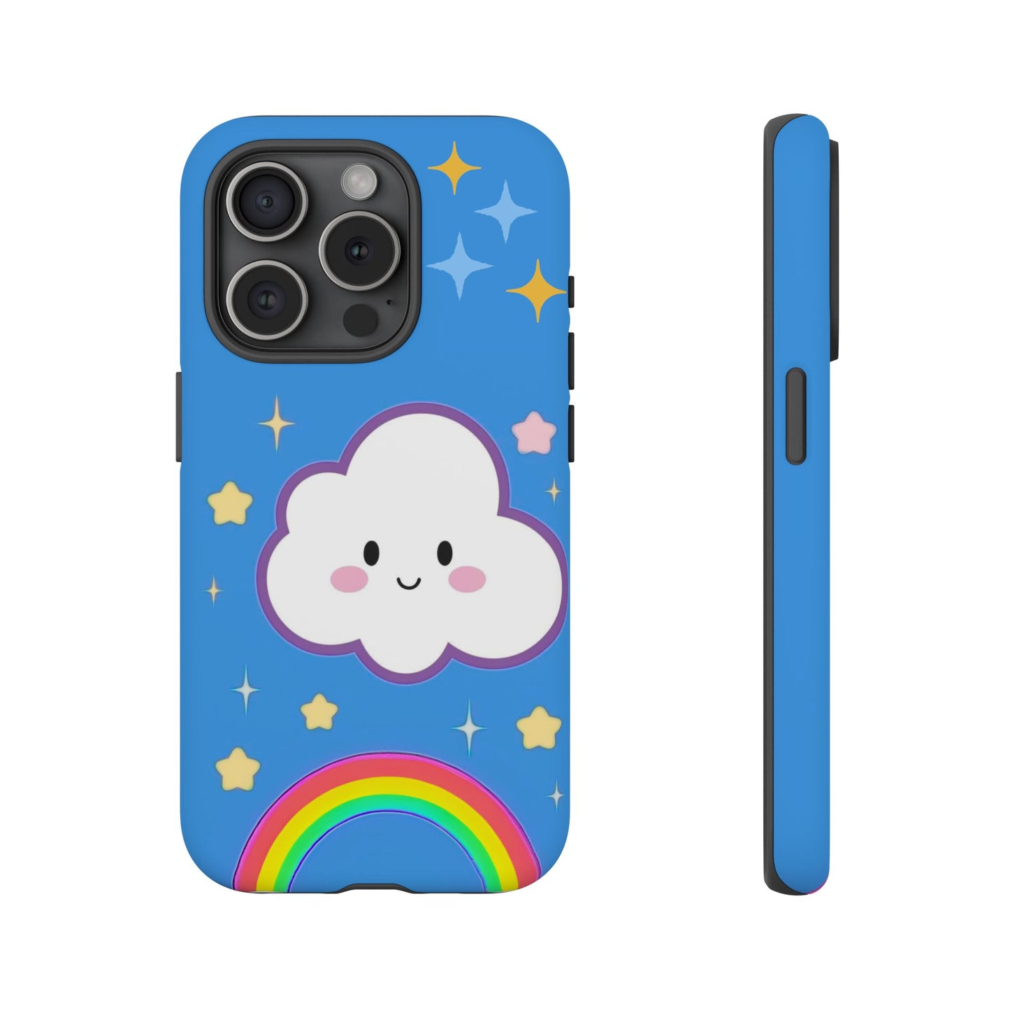 Cute Cloud & Rainbow Phone Case - Tough & Adorable Cover for Kids and Adults