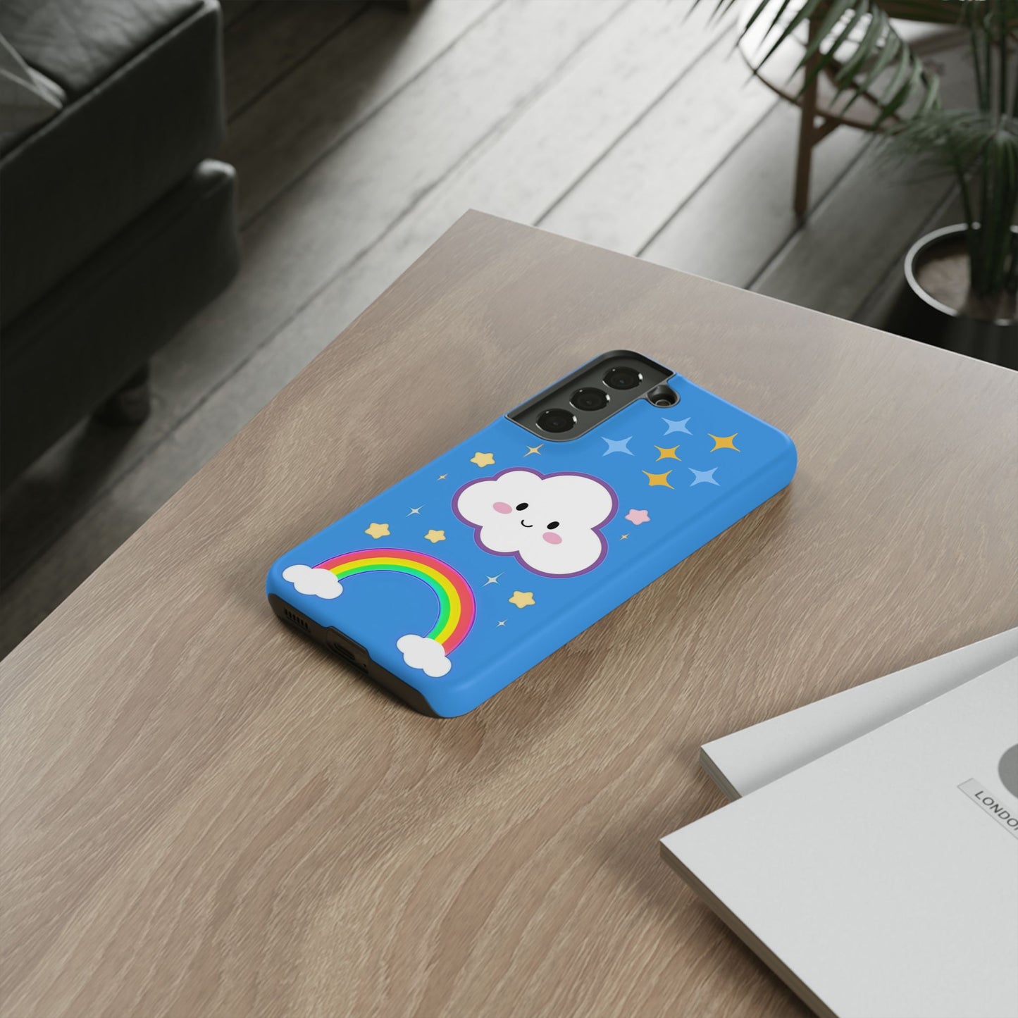 Cute Cloud & Rainbow Phone Case - Tough & Adorable Cover for Kids and Adults