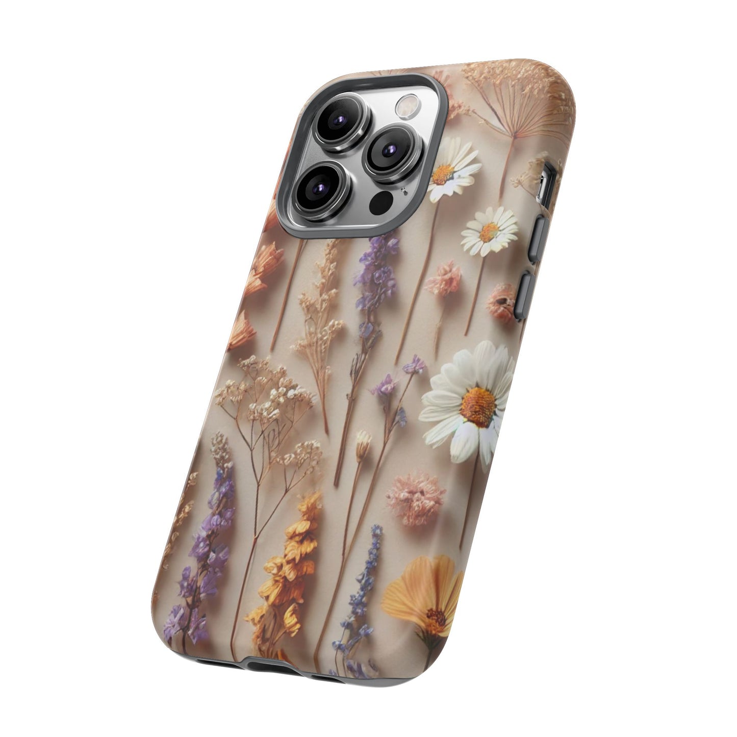 Pressed Flower Garden Phone Case – Vintage Botanical Aesthetic