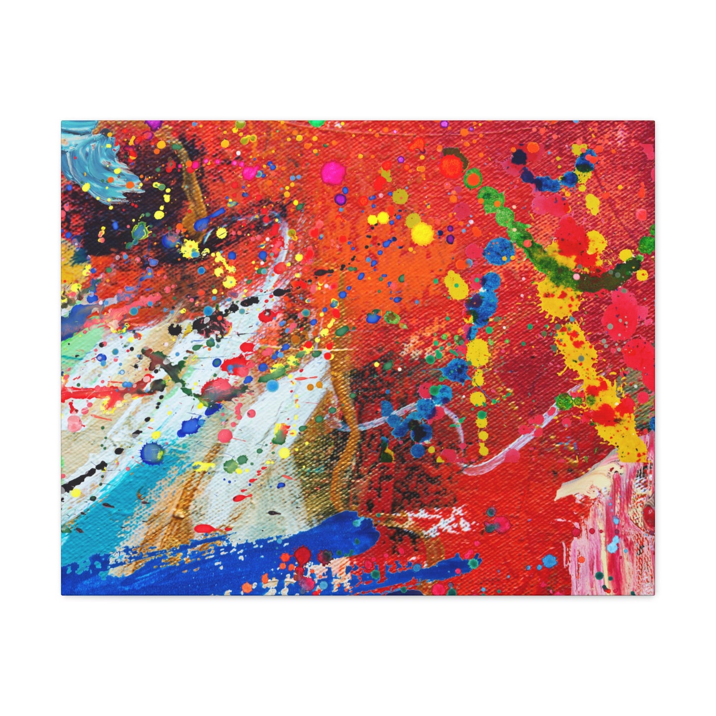 Spectrum in Motion – Abstract Chaos Canvas Print