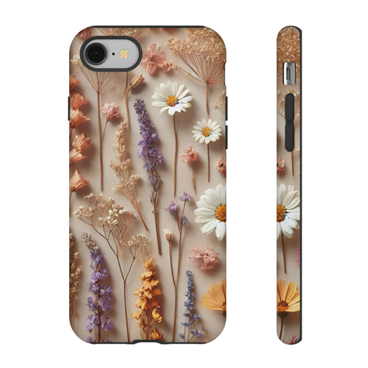Pressed Flower Garden Phone Case – Vintage Botanical Aesthetic