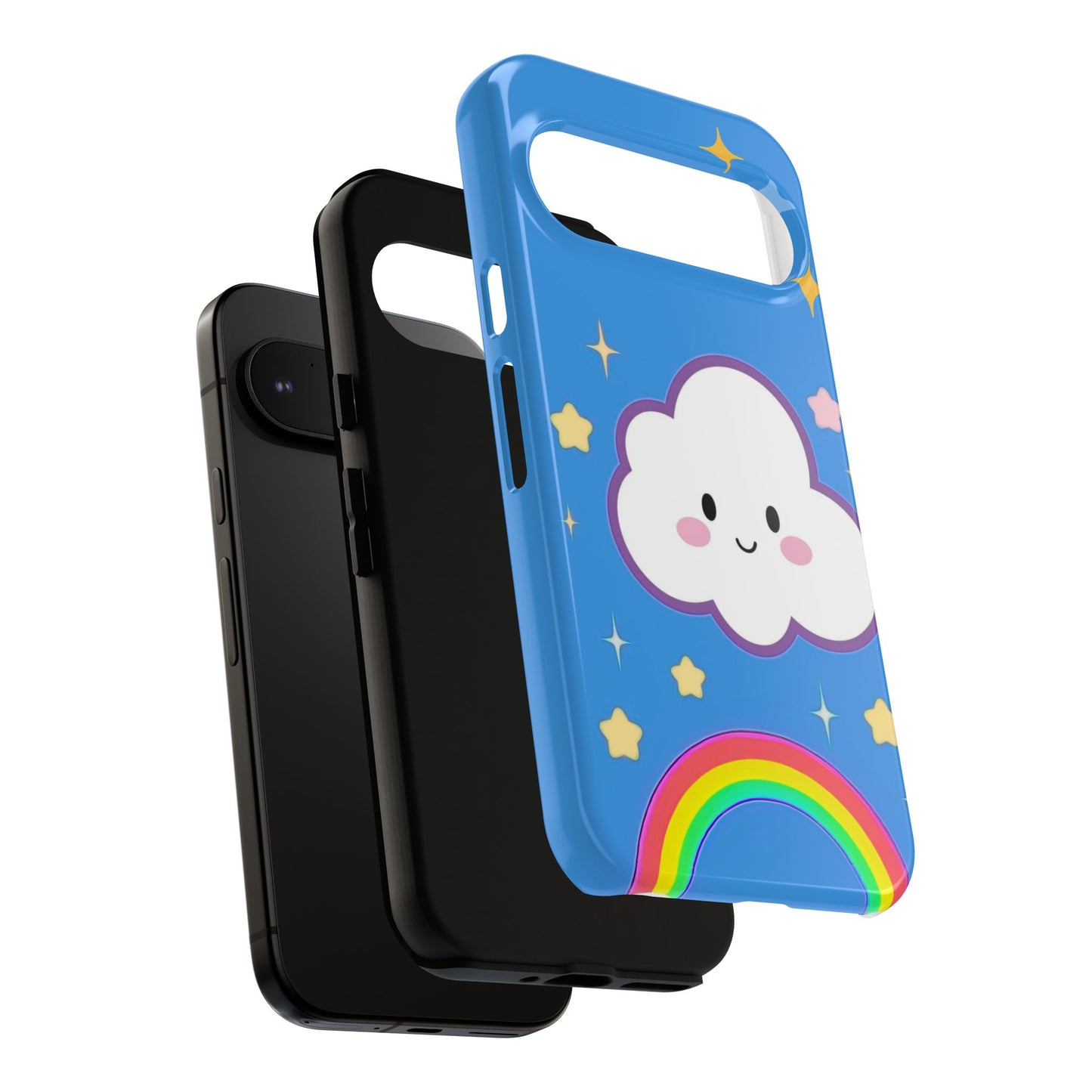 Cute Cloud & Rainbow Phone Case - Tough & Adorable Cover for Kids and Adults