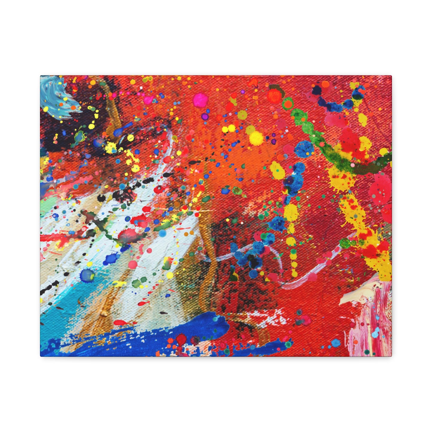 Spectrum in Motion – Abstract Chaos Canvas Print