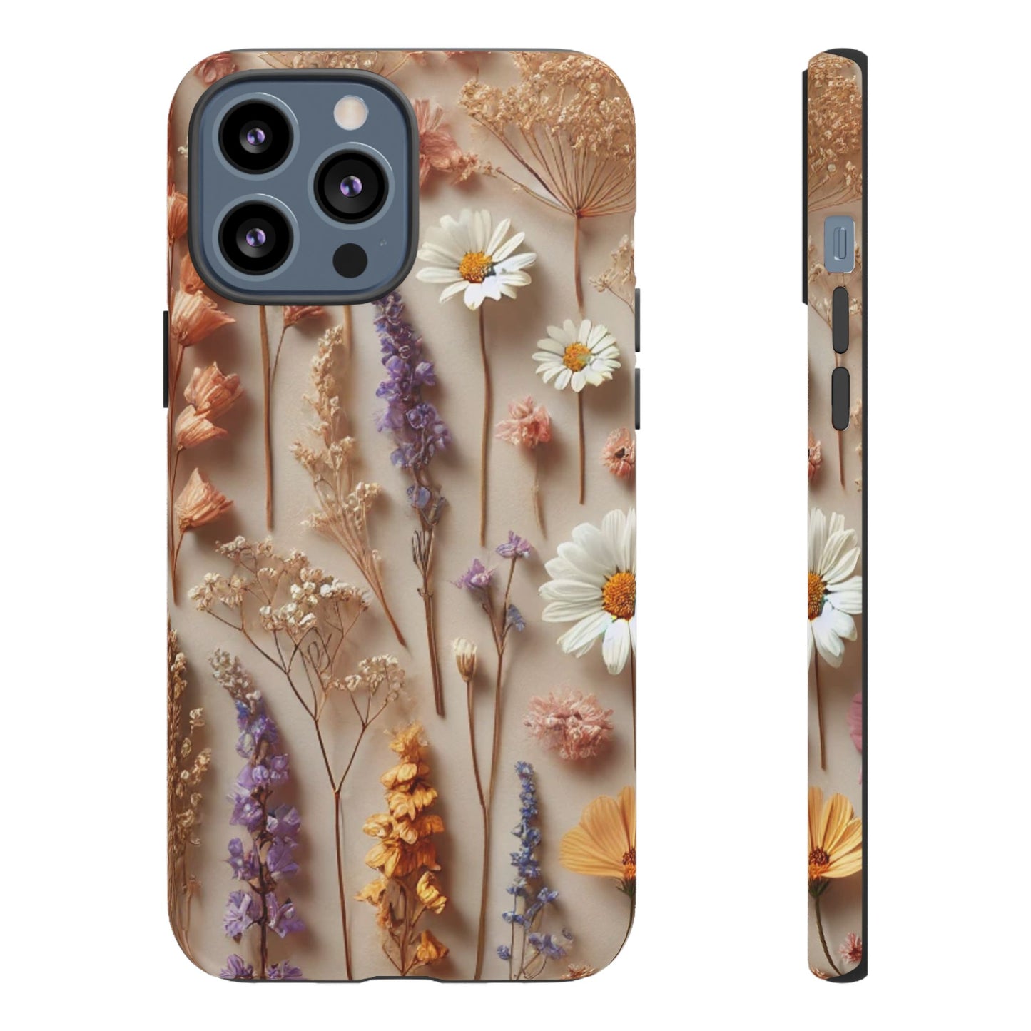 Pressed Flower Garden Phone Case – Vintage Botanical Aesthetic