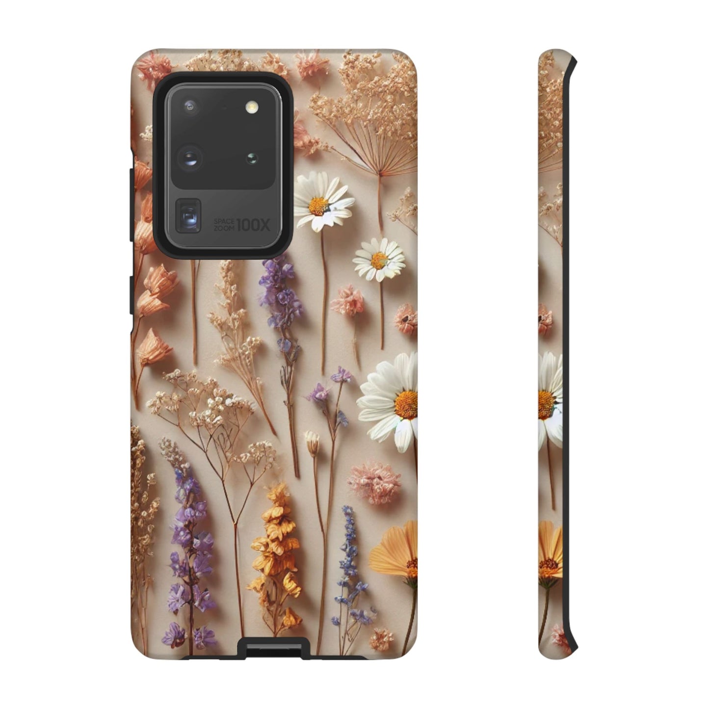 Pressed Flower Garden Phone Case – Vintage Botanical Aesthetic