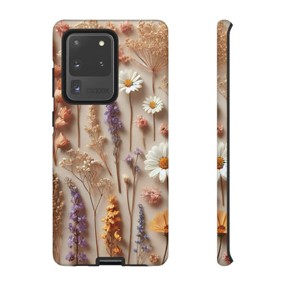Pressed Flower Garden Phone Case – Vintage Botanical Aesthetic